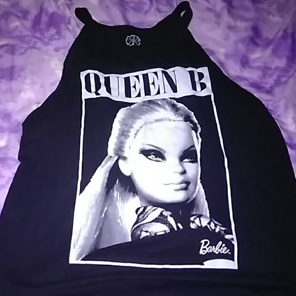 Barbie queen b muscle tank top